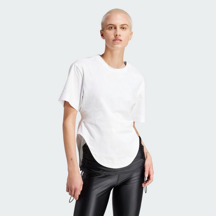 adidas adidas adidas by Stella McCartney Sportswear Funktionsshirt Damen - White / Black - 0 | SportScheck