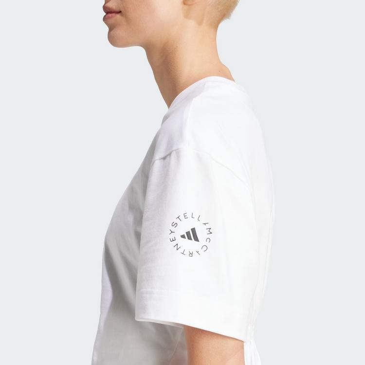 adidas adidas adidas by Stella McCartney Sportswear Funktionsshirt Damen - White / Black - 0 | SportScheck