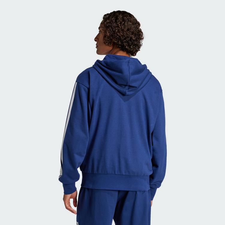 adidas adidas Essentials 3-Streifen French Terry Hoodie Herren - Dark Blue / White - 1 | SportScheck