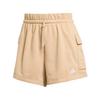 adidas Essentials Small Logo French Terry Funktionsshorts Damen - Warm Sandstone / White
