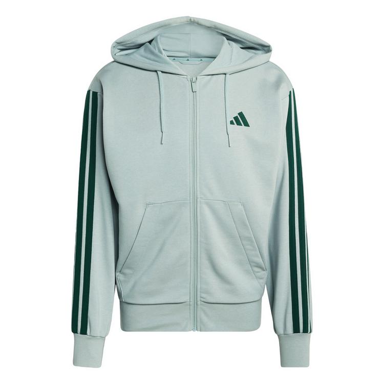 adidas adidas Essentials 3-Streifen French Terry Hoodie Herren - Wonder Sage / Collegiate Green - 0 | SportScheck