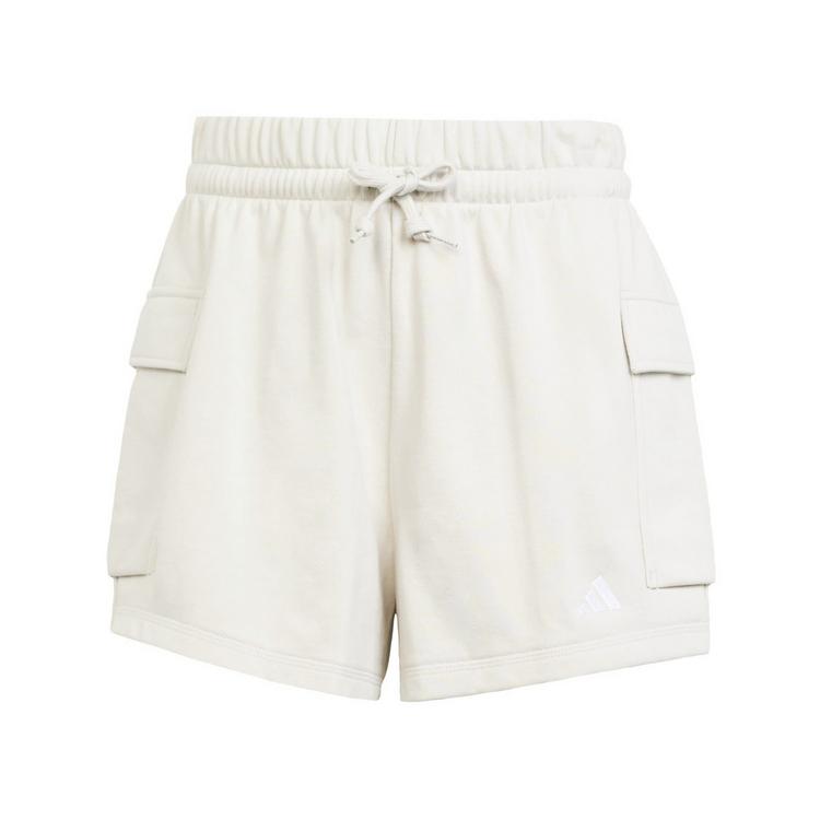 adidas adidas Essentials Small Logo French Terry Funktionsshorts Damen - Beige / White - 0 | SportScheck