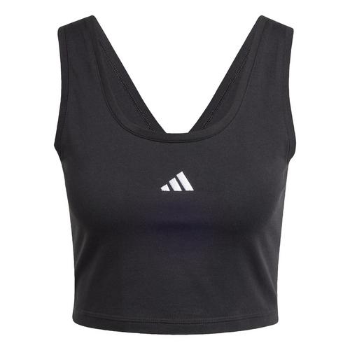 adidas Essentials Small Logo Cotton Lifestyle Croptop Damen