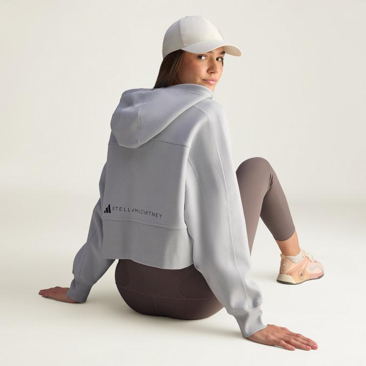 adidas adidas adidas by Stella McCartney Sportswear Hoodie Damen - Clear Onix - 1 | SportScheck
