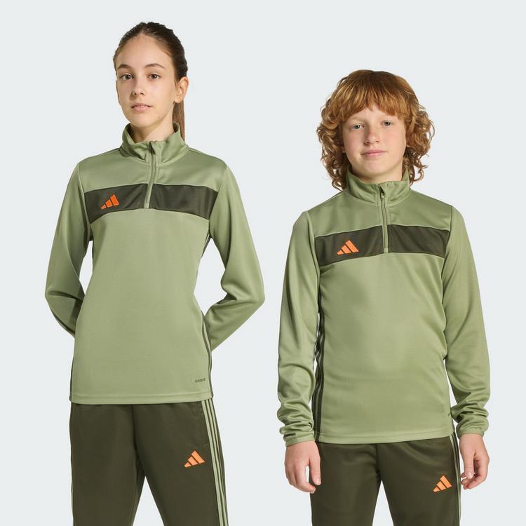adidas adidas Tiro 25 Essentials Kids Trainingsanzug Kinder - Tent Green / Night Cargo / Impact Orange - 0 | SportScheck