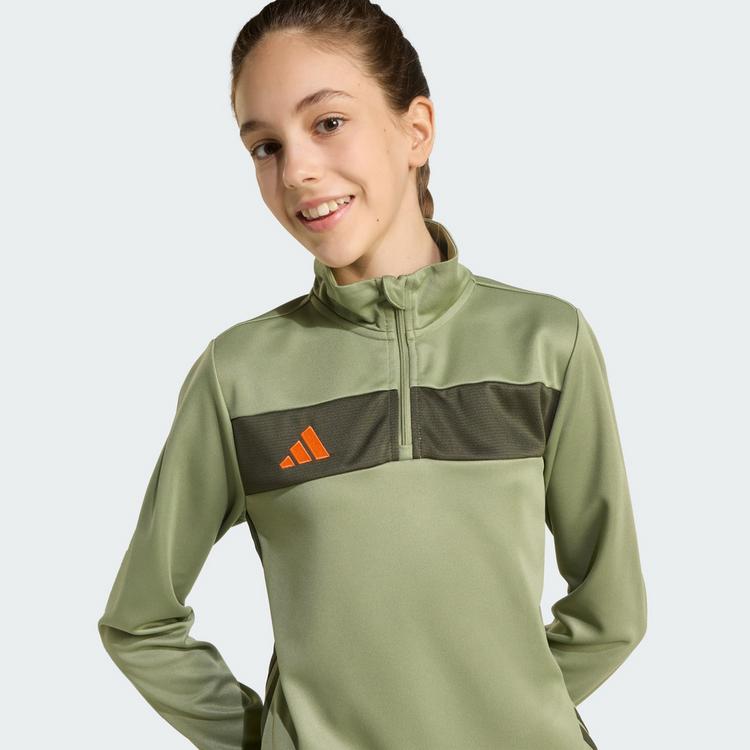 adidas adidas Tiro 25 Essentials Kids Trainingsanzug Kinder - Tent Green / Night Cargo / Impact Orange - 0 | SportScheck