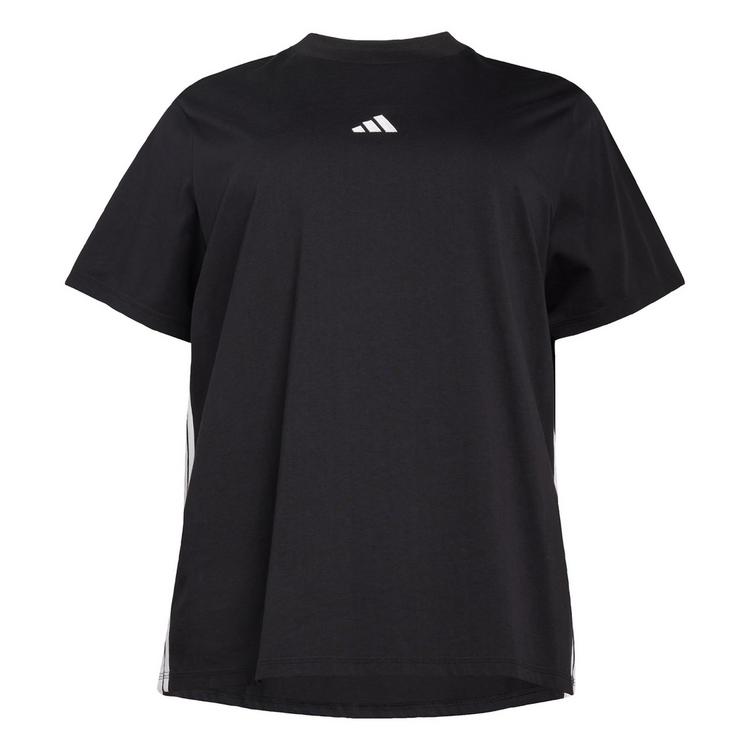 adidas adidas Essentials 3-Streifen Cotton T-Shirt &ndash; Langarmshirt Damen - Black / White - 0 | SportScheck