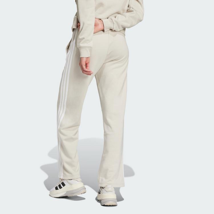 adidas adidas Essentials 3-Streifen Open Hem French Trainingshose Damen - Beige / White - 1 | SportScheck