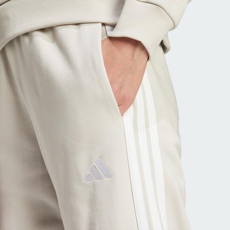 adidas adidas Essentials 3-Streifen Open Hem French Trainingshose Damen - Beige / White - 0 | SportScheck