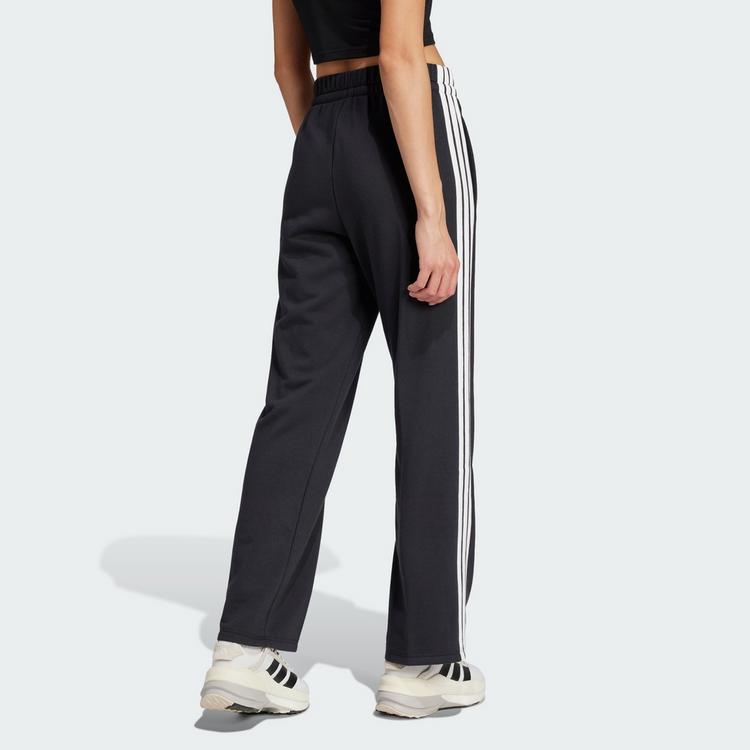adidas adidas Essentials 3-Streifen Open Hem French Trainingshose Damen - Black / White - 1 | SportScheck