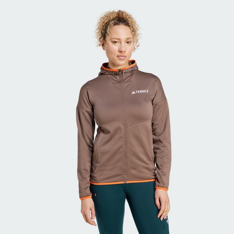 adidas adidas Terrex Xperior CLIMAWARM leichte Fleecejacke Damen - Earth Strata - 0 | SportScheck