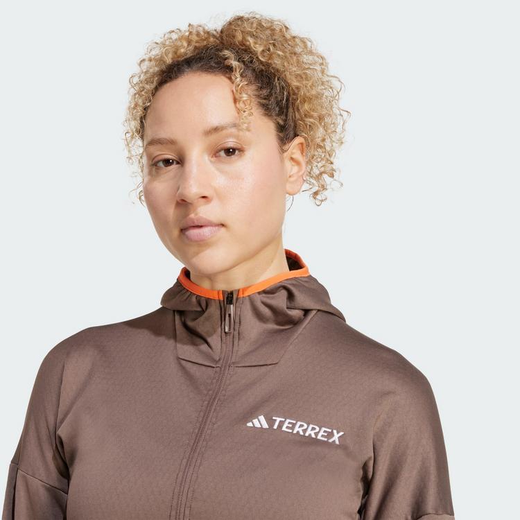 adidas adidas Terrex Xperior CLIMAWARM leichte Fleecejacke Damen - Earth Strata - 0 | SportScheck