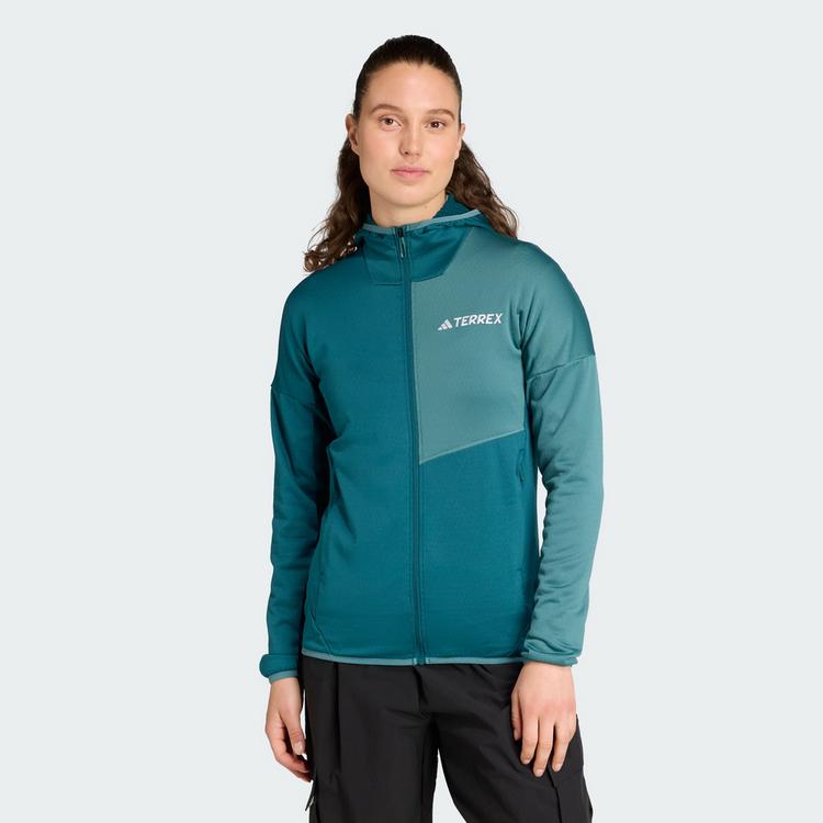 adidas adidas Terrex Xperior CLIMAWARM leichte Fleecejacke Damen - Mystery Green / Preloved Teal - 0 | SportScheck