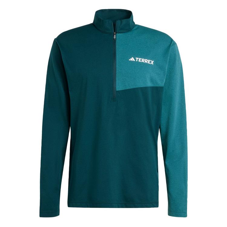 adidas adidas TERREX Multi Climacool 1/2 Zip Funktionsshirt Herren - Aurora Ivy / Mystery Green - 0 | SportScheck
