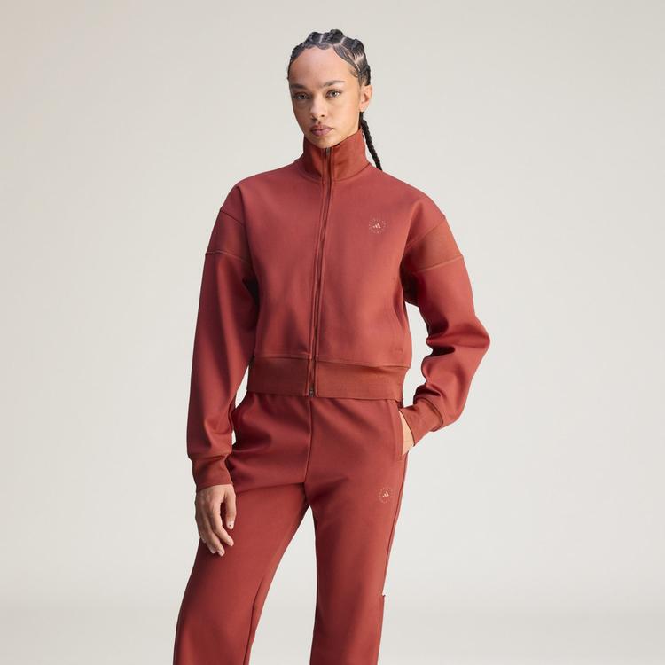 adidas adidas adidas by Stella McCartney Knitted Trainingsjacke Damen - Burnt Sienna - 0 | SportScheck