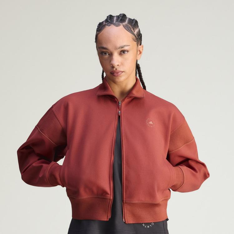 adidas adidas adidas by Stella McCartney Knitted Trainingsjacke Damen - Burnt Sienna - 1 | SportScheck