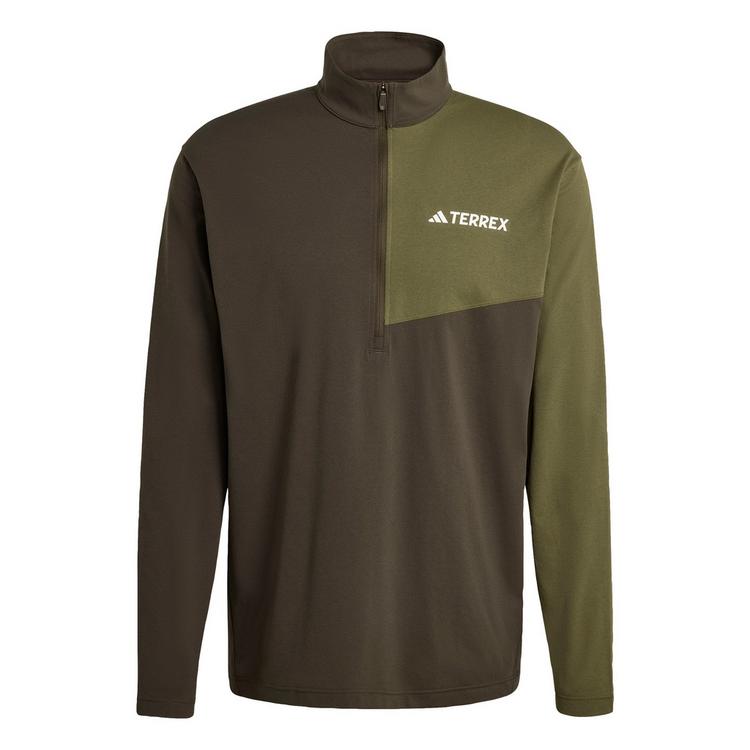 adidas adidas TERREX Multi Climacool 1/2 Zip Funktionsshirt Herren - Shadow Olive - 0 | SportScheck