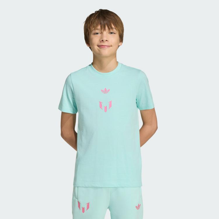adidas adidas Messi Kids T-Shirt Funktionsshirt Kinder - Semi Flash Aqua - 0 | SportScheck