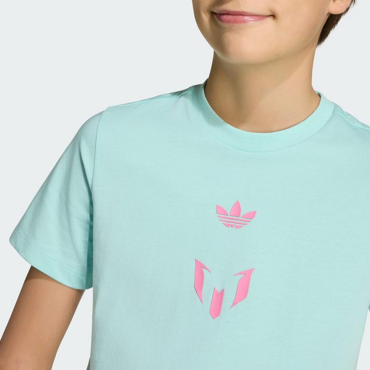 adidas adidas Messi Kids T-Shirt Funktionsshirt Kinder - Semi Flash Aqua - 0 | SportScheck