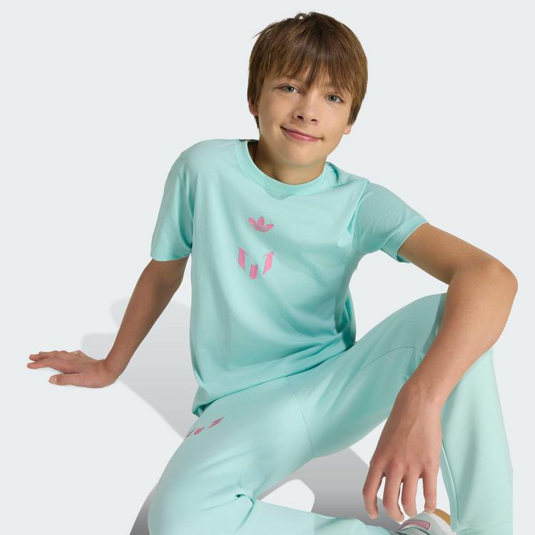 adidas adidas Messi Kids T-Shirt Funktionsshirt Kinder - Semi Flash Aqua - 1 | SportScheck