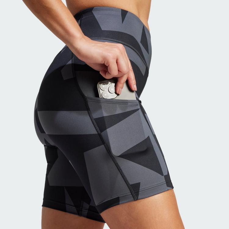 adidas adidas Terrex Multi 8-Inch Printed kurze Funktionsshorts Damen - Carbon / Black / Black / Black - 0 | SportScheck