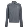 adidas All Sports Favorite 1/4-Rei&szlig;verschluss Langarmshirt Kinder - Black / Grey Three / Reflective Silver
