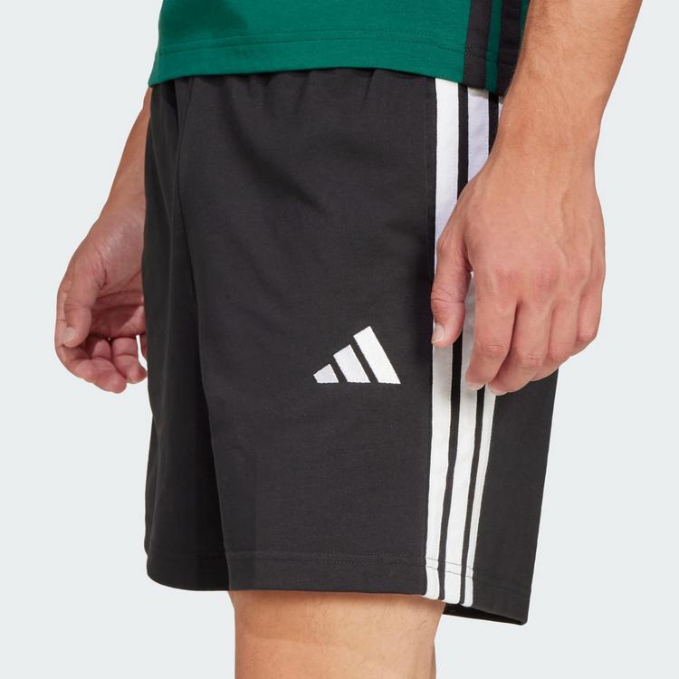adidas adidas Essentials 3-Streifen Single Jersey Funktionsshorts Herren - Black / White - 0 | SportScheck