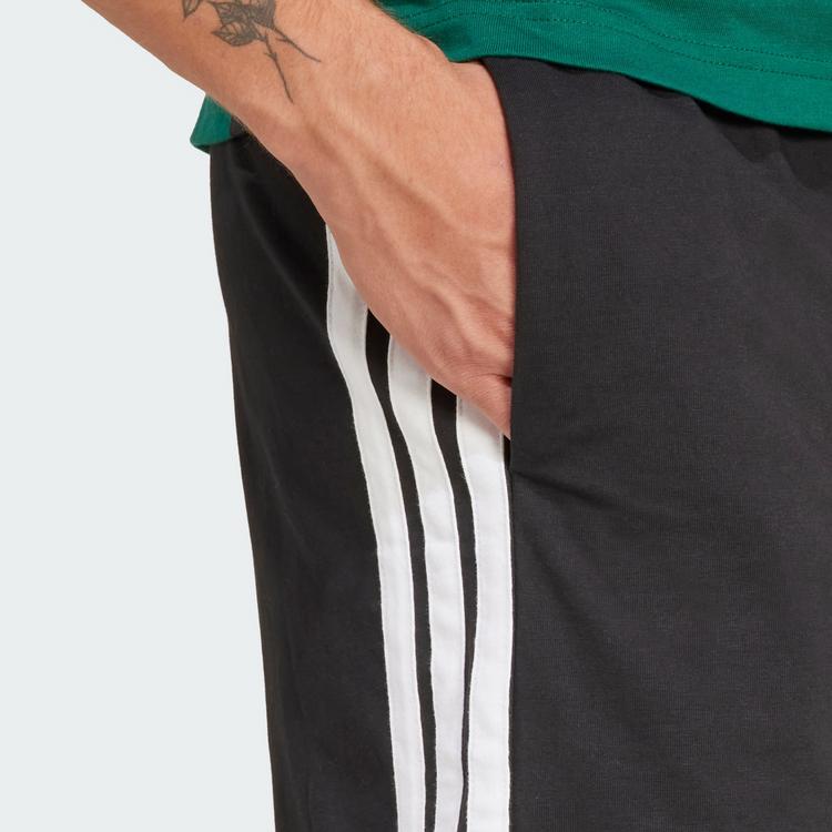 adidas adidas Essentials 3-Streifen Single Jersey Funktionsshorts Herren - Black / White - 1 | SportScheck