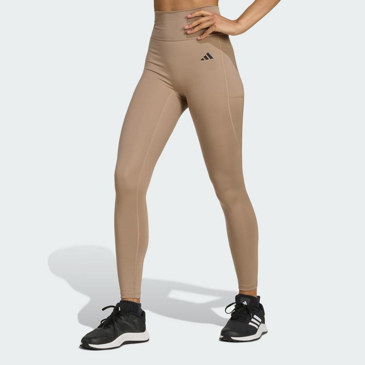 adidas adidas Optime Essentials 7/8-Leggings, ohne Leggings Damen - Chalky Brown - 0 | SportScheck