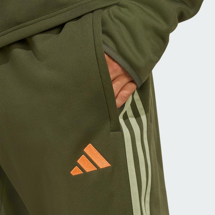 adidas adidas Tiro 25 Essentials Winterized Trainingshose Herren - Night Cargo / Tent Green / Impact Orange - 0 | SportScheck