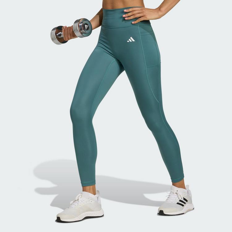 adidas adidas Optime Essentials 7/8-Leggings, ohne Leggings Damen - Preloved Teal - 0 | SportScheck