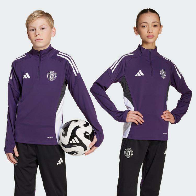 adidas adidas Manchester United Tiro 25 Competition Trainingsanzug Kinder - Aurora Plum / White / Black - 0 | SportScheck
