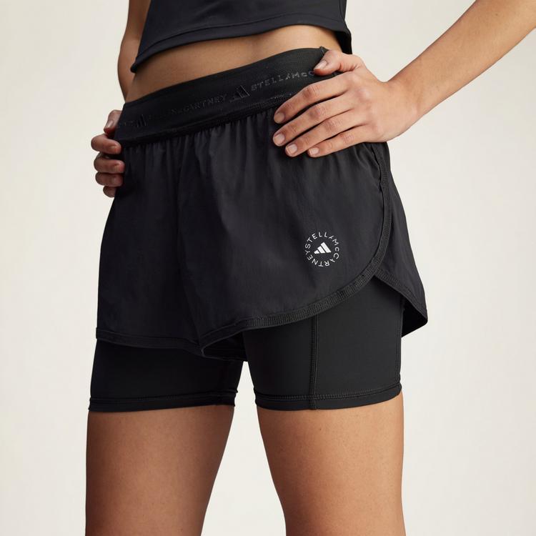adidas adidas adidas by Stella McCartney Training Funktionsshorts Damen - Black - 0 | SportScheck