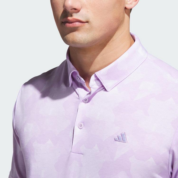 adidas adidas Go-To Printed Poloshirt Funktionsshirt Herren - Powder Plum / White - 0 | SportScheck