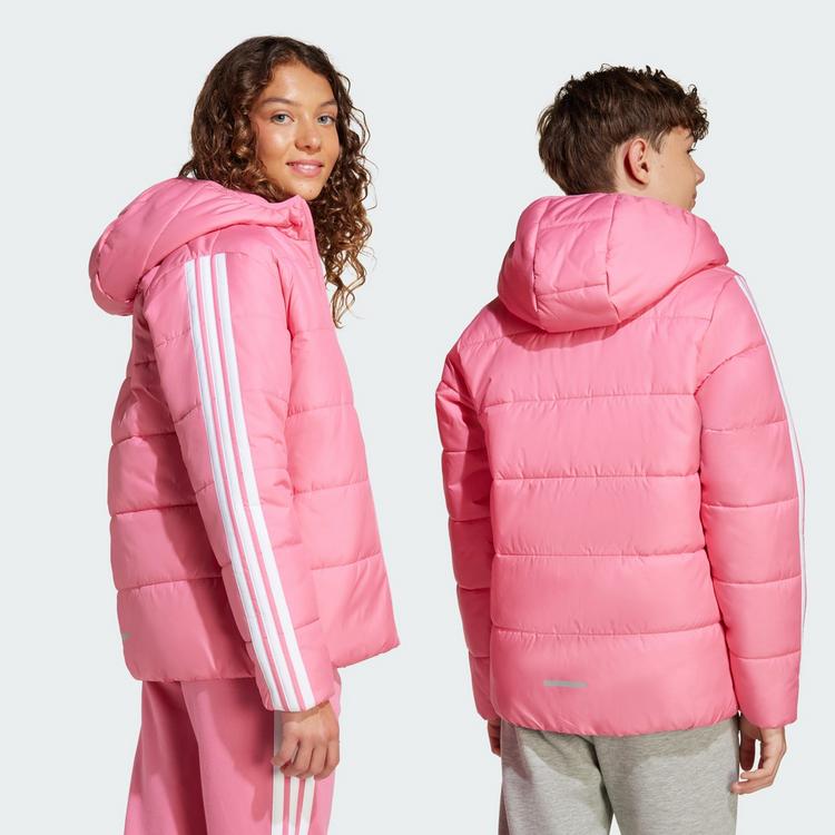 adidas adidas Essentials 3-Streifen gef&uuml;tterte Funktionsjacke Kinder - Pink Fusion / White - 3 | SportScheck