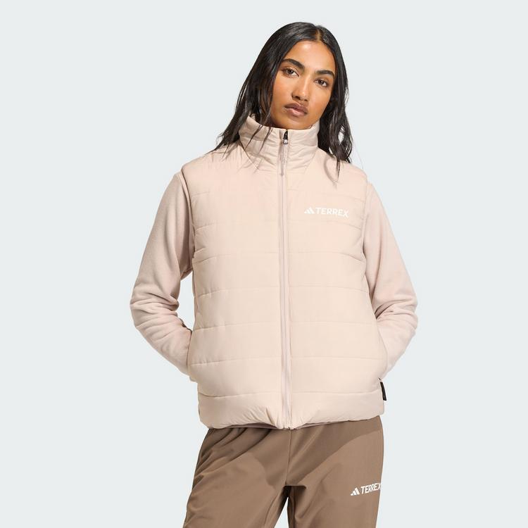 adidas adidas Terrex Multi Essentials CLIMAWARM Fleeceweste Damen - Wonder Taupe - 0 | SportScheck