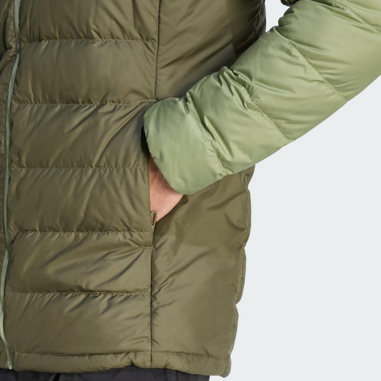 adidas adidas Terrex Multi Light Down CLIMAWARM Outdoorjacke Herren - Olive Strata / Tent Green - 0 | SportScheck
