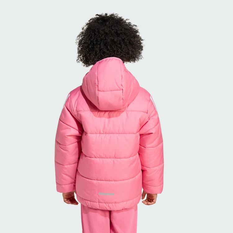 adidas adidas Essentials 3-Streifen gef&uuml;tterte Funktionsjacke Kinder - Pink Fusion / White - 3 | SportScheck