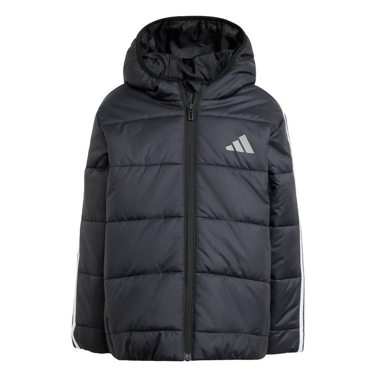 adidas adidas Essentials 3-Streifen gef&uuml;tterte Funktionsjacke Kinder - Black / White - 0 | SportScheck