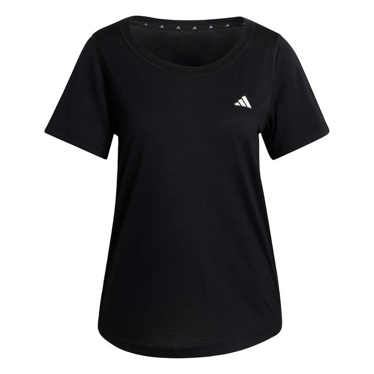 adidas adidas Workout Essentials T-Shirt mit tiefem Funktionsshirt Damen - Black - 0 | SportScheck