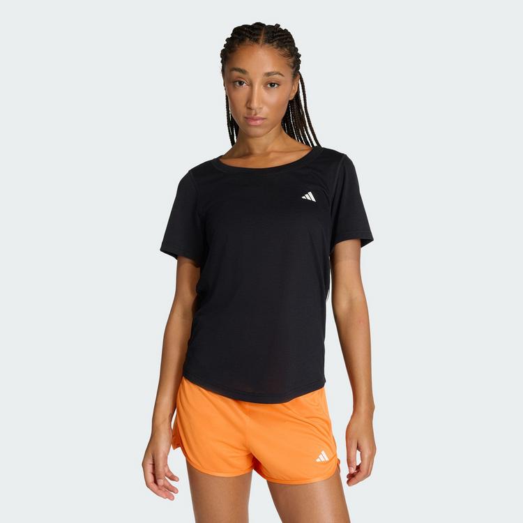 adidas adidas Workout Essentials T-Shirt mit tiefem Funktionsshirt Damen - Black - 0 | SportScheck