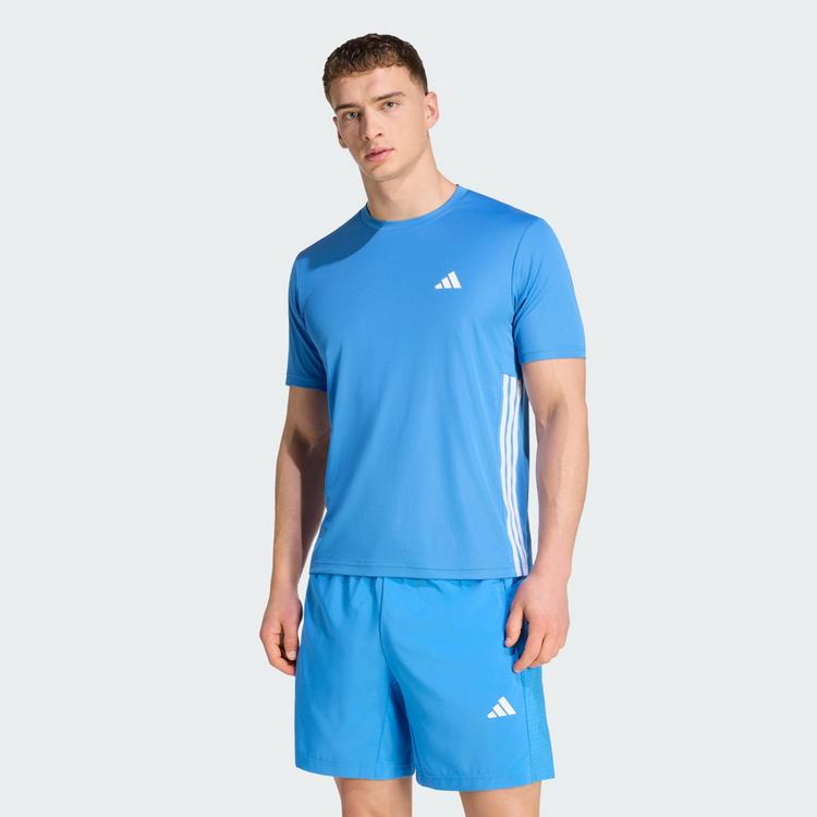 adidas adidas WORKOUT ESSENTIALS BASE 3-STREIFEN Funktionsshirt Herren - Ray Blue - 0 | SportScheck