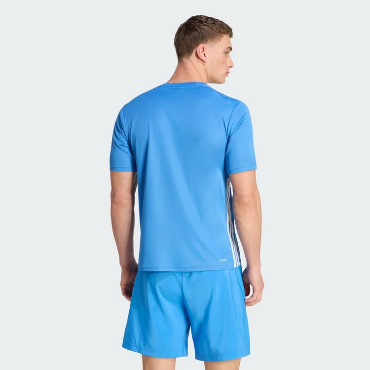adidas adidas WORKOUT ESSENTIALS BASE 3-STREIFEN Funktionsshirt Herren - Ray Blue - 1 | SportScheck