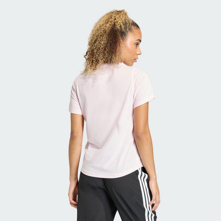 adidas adidas Workout Essentials T-Shirt mit tiefem Funktionsshirt Damen - Clear Pink - 1 | SportScheck