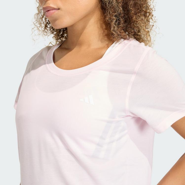 adidas adidas Workout Essentials T-Shirt mit tiefem Funktionsshirt Damen - Clear Pink - 1 | SportScheck