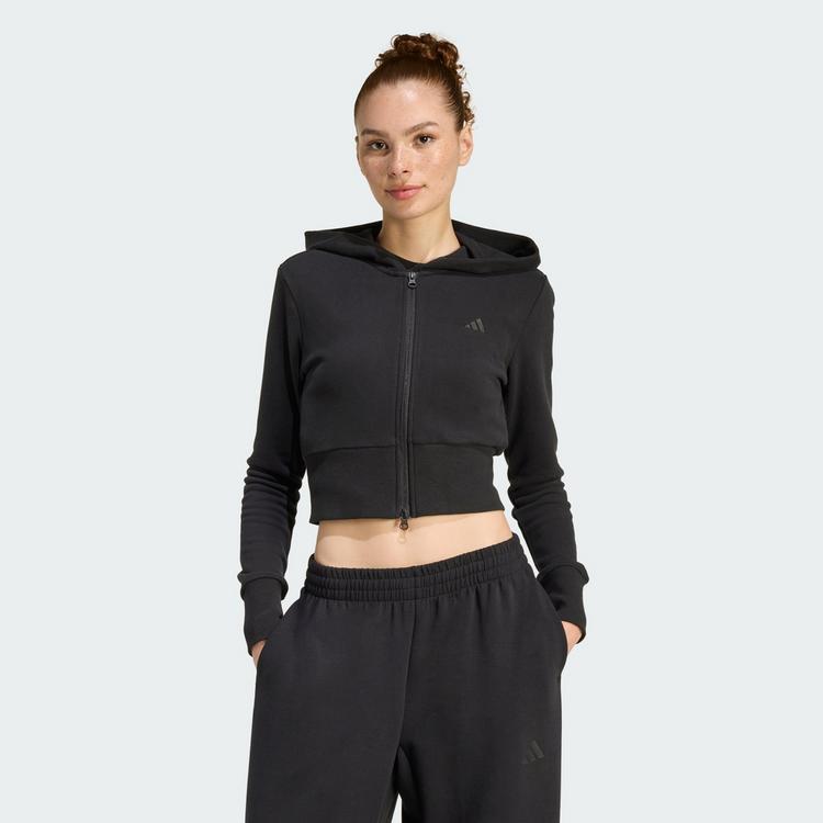adidas adidas Seasonal Essentials French Terry Track Hoodie Damen - Black - 0 | SportScheck