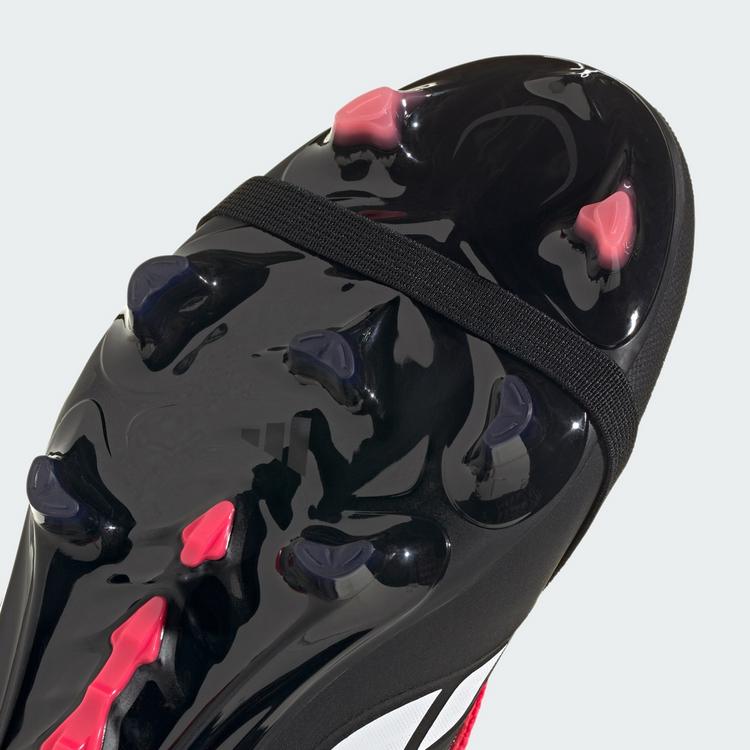 adidas adidas PREDATOR PRO Fold-Over Tongue Firm Fu&szlig;ballschuhe - Core Black / Cloud White / Lucid Red - 5 | SportScheck