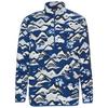 Jack Wolfskin PAW ERA 100 PRINT HZ M Fleecepullover Herren - MOUNTAIN PAW blue orchid