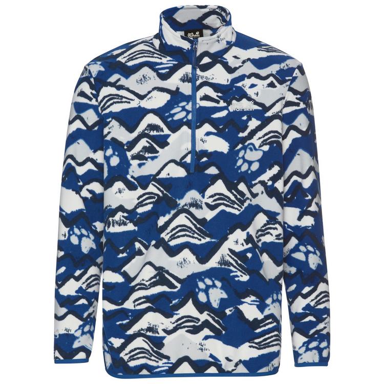 Jack Wolfskin Jack Wolfskin PAW ERA 100 PRINT HZ M Fleecepullover Herren - MOUNTAIN PAW blue orchid - 0 | SportScheck