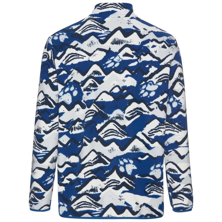 Jack Wolfskin Jack Wolfskin PAW ERA 100 PRINT HZ M Fleecepullover Herren - MOUNTAIN PAW blue orchid - 0 | SportScheck